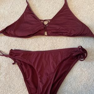 Maroon bikini